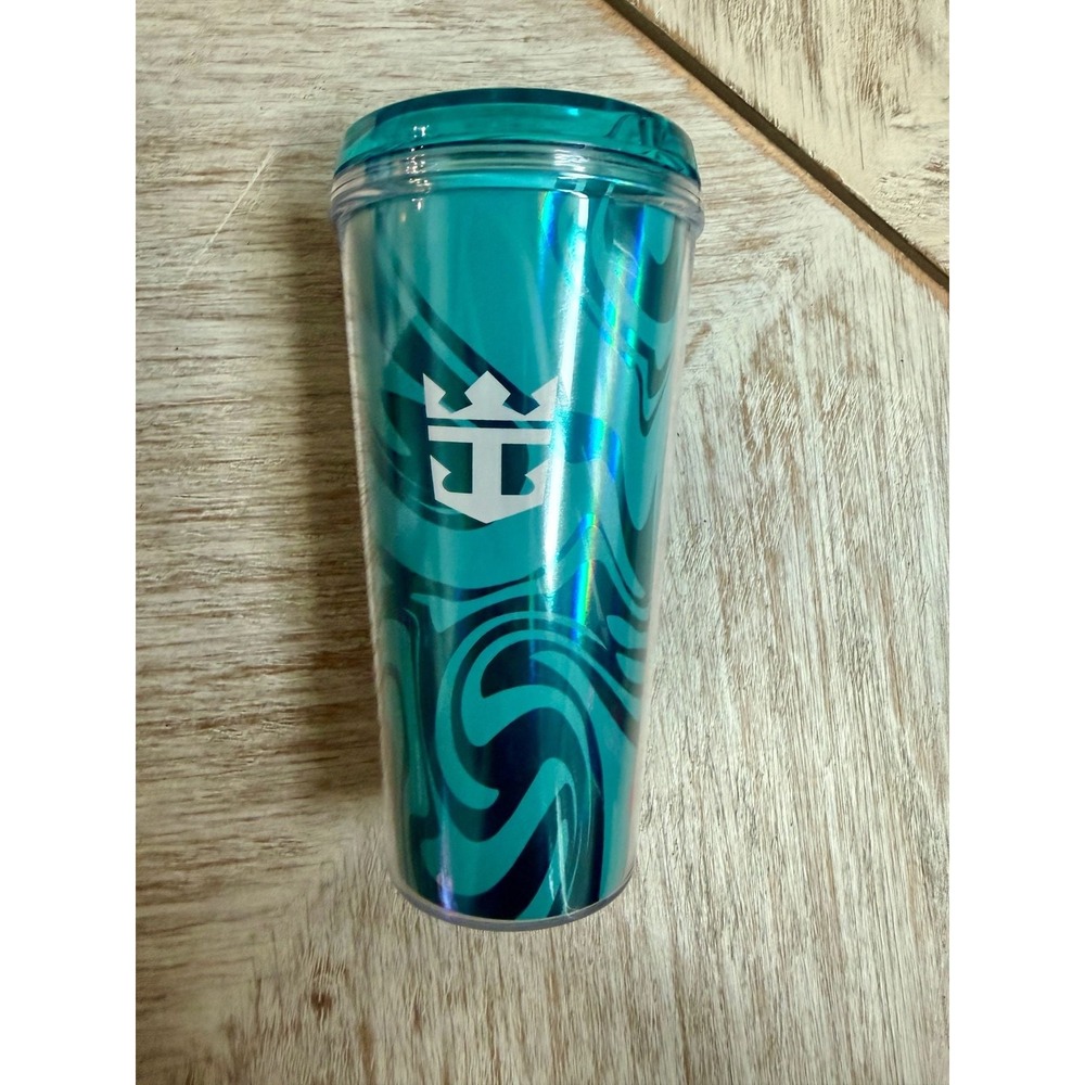 Royal Caribbean International Whirley Drink Works Teal Iridescent Tumbler Cup
